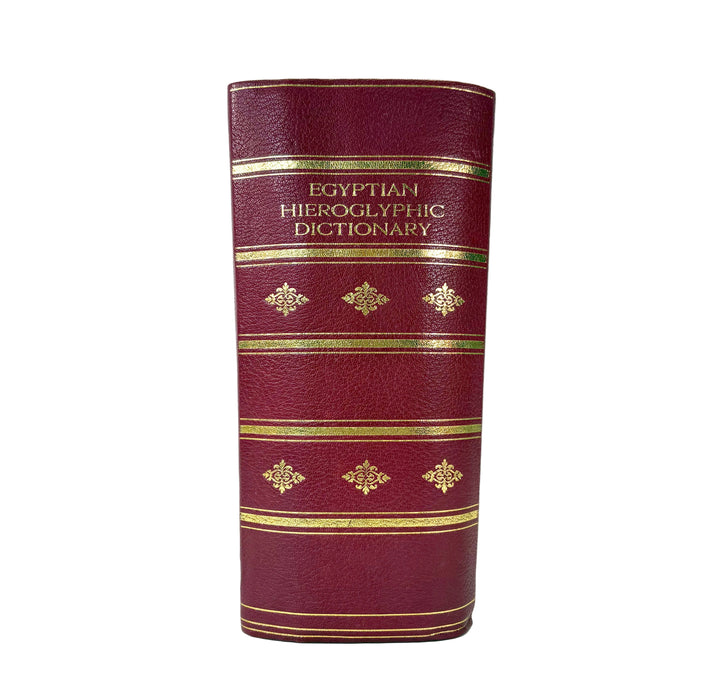 Sir E. A. Wallis Budge. An Egyptian Hieroglyphic Dictionary. Exceptional Harrison & Sons Printer's Working Production Copy, documenting the manufacture of the first edition, 1916-1920.