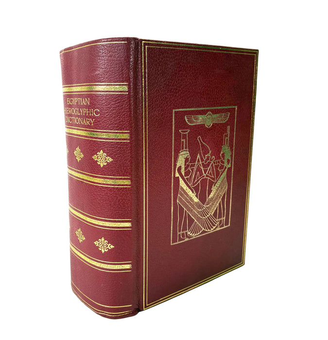 Sir E. A. Wallis Budge. An Egyptian Hieroglyphic Dictionary. Exceptional Harrison & Sons Printer's Working Production Copy, documenting the manufacture of the first edition, 1916-1920.