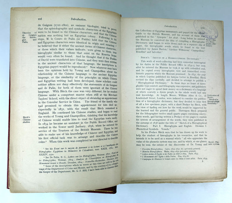 Sir E. A. Wallis Budge. An Egyptian Hieroglyphic Dictionary. Exceptional Harrison & Sons Printer's Working Production Copy, documenting the manufacture of the first edition, 1916-1920.