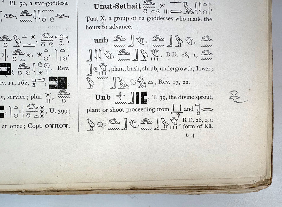 Sir E. A. Wallis Budge. An Egyptian Hieroglyphic Dictionary. Exceptional Harrison & Sons Printer's Working Production Copy, documenting the manufacture of the first edition, 1916-1920.