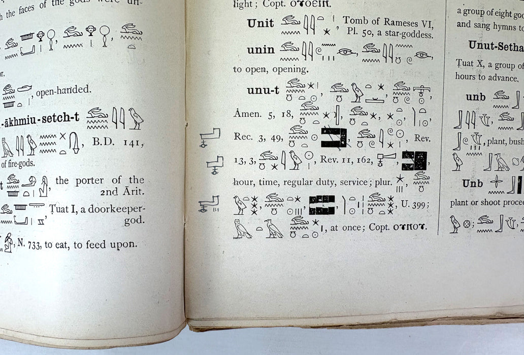 Sir E. A. Wallis Budge. An Egyptian Hieroglyphic Dictionary. Exceptional Harrison & Sons Printer's Working Production Copy, documenting the manufacture of the first edition, 1916-1920.