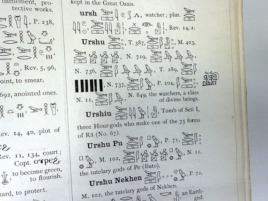 Sir E. A. Wallis Budge. An Egyptian Hieroglyphic Dictionary. Exceptional Harrison & Sons Printer's Working Production Copy, documenting the manufacture of the first edition, 1916-1920.