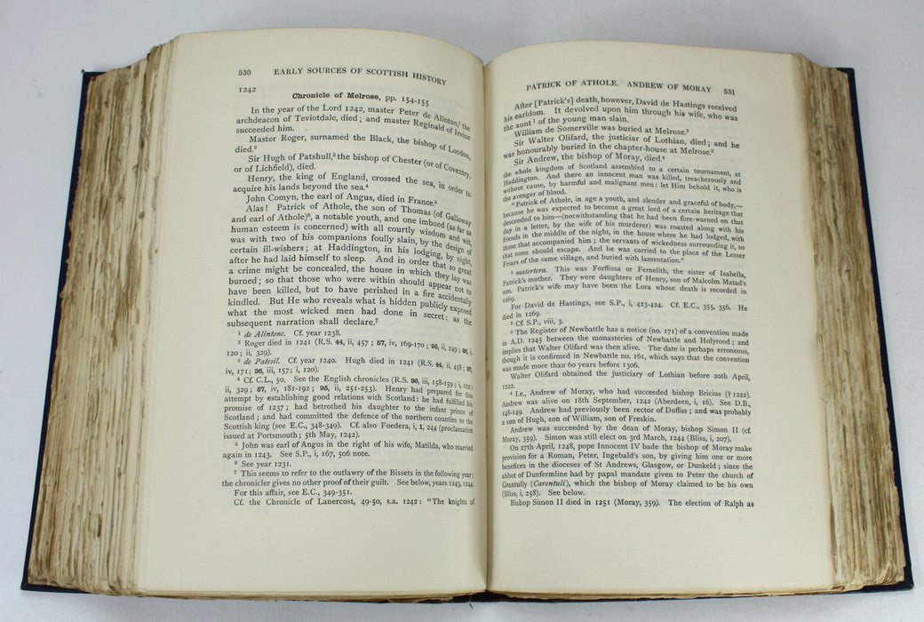 Early Sources of Scottish History A.D. 500 to 1286, Alan Orr Anderson, 1922, No. 1 of only 16 sets, signed by Publisher