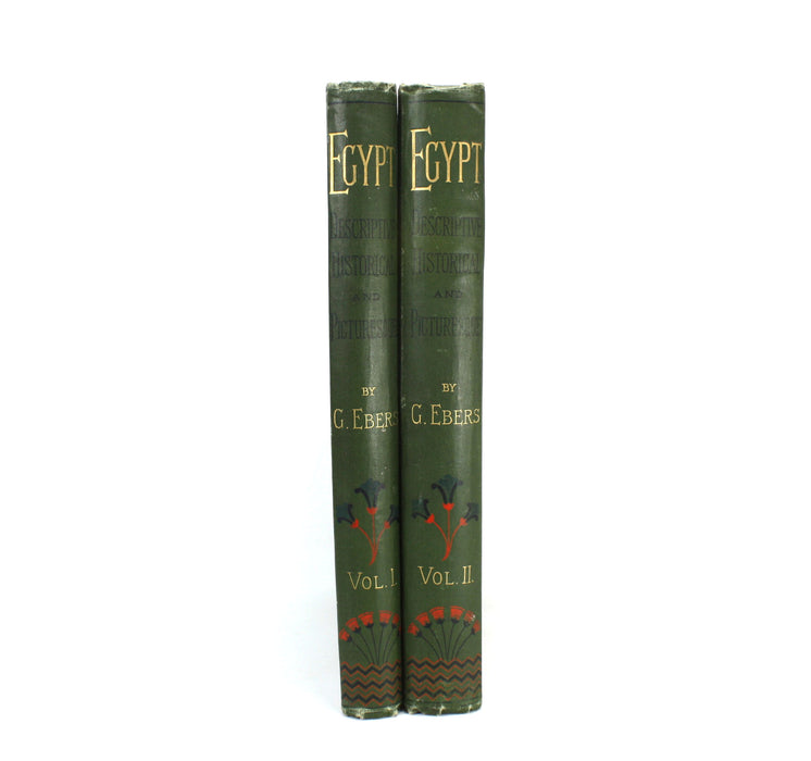 Egypt; Descriptive, Historical, and Picturesque, G. Ebers, 1887, 2 Volume Set