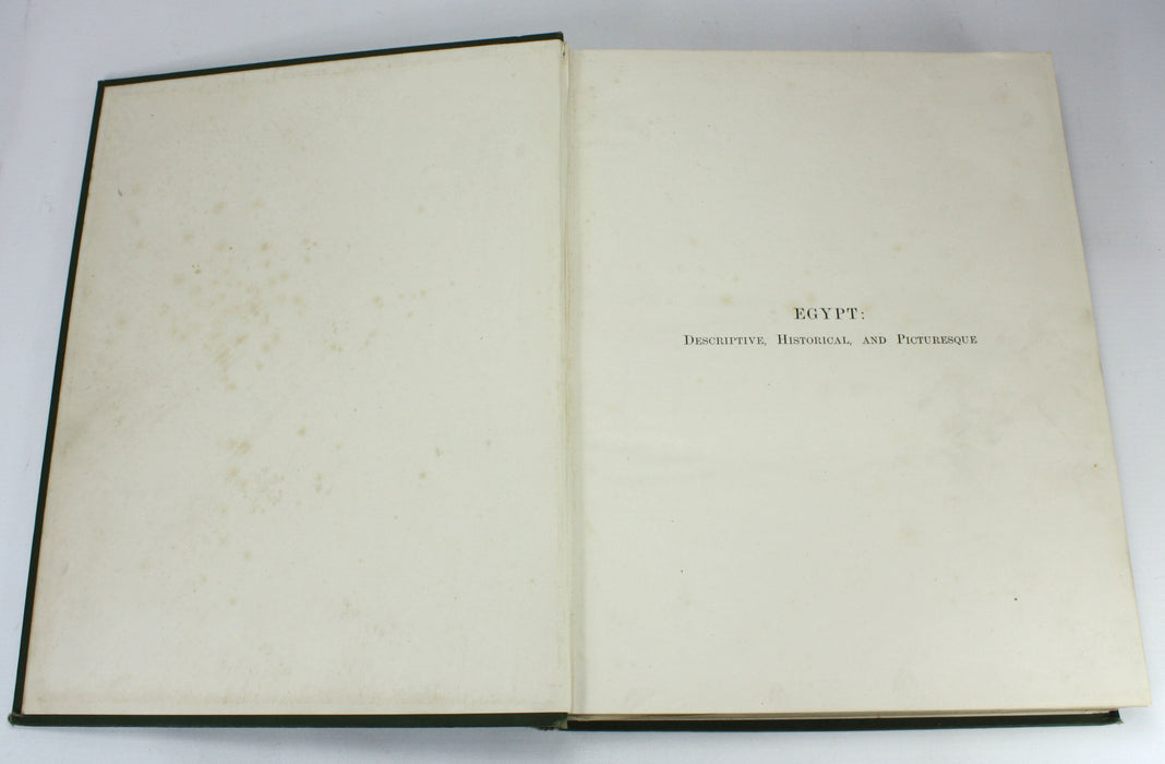 Egypt; Descriptive, Historical, and Picturesque, G. Ebers, 1887, 2 Volume Set