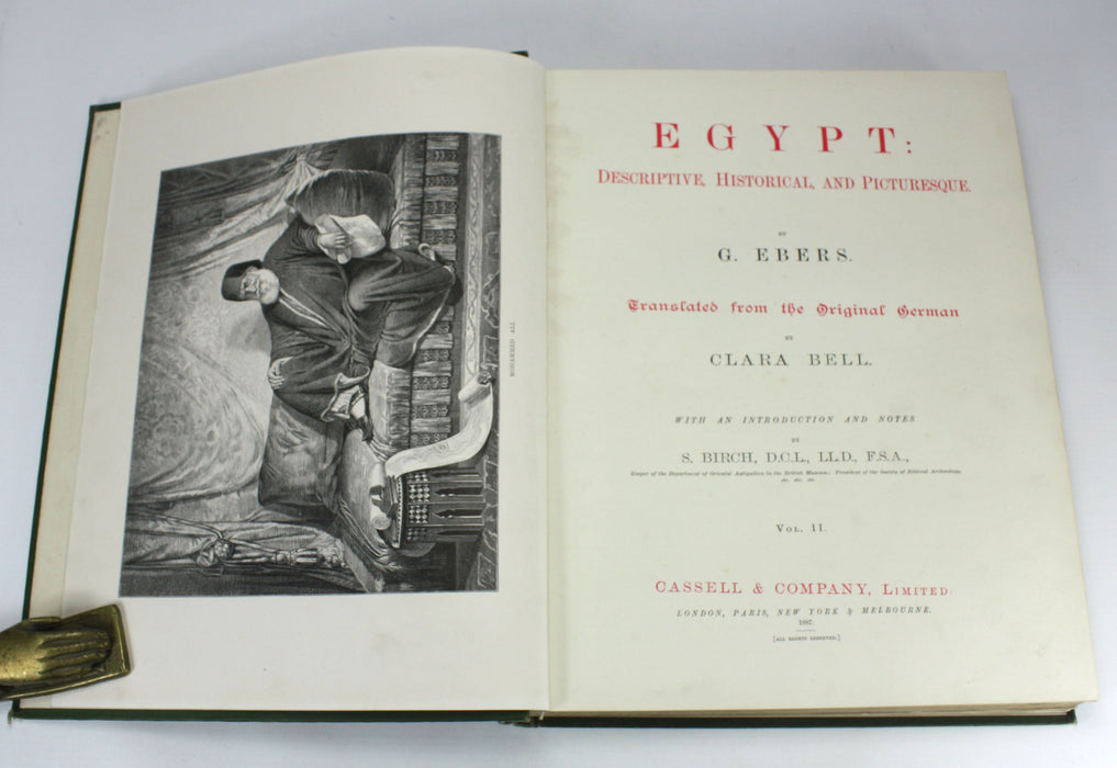 Egypt; Descriptive, Historical, and Picturesque, G. Ebers, 1887, 2 Volume Set
