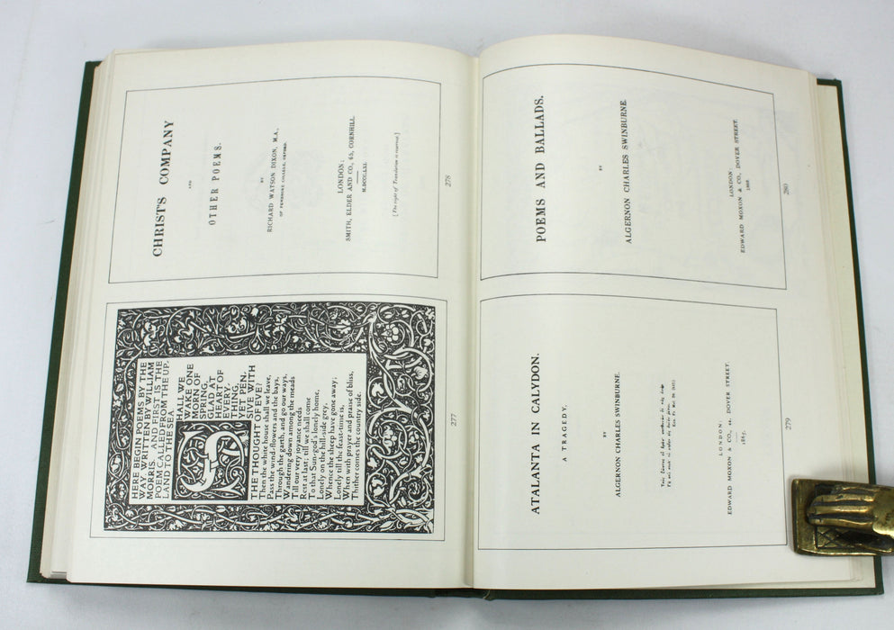 English Poetry; An Illustrated Catalogue of First and Early Editions Exhibited in 1947 at 7 AldemarleStreet, London, John Hayward, 1950 numbered, limited edition