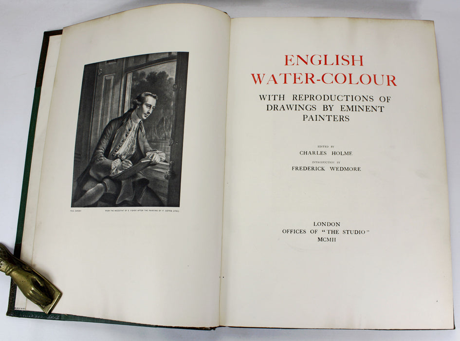 English Water-colour with Reproductions of Drawings by Eminent Painters, Charles Holme, Frederick Wedmore, 'The Studio', 1902