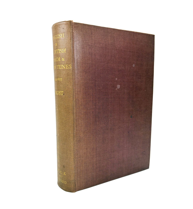 English & Scottish Psalm & Hymn Tunes c. 1543-1677, Maurice Frost, 1953