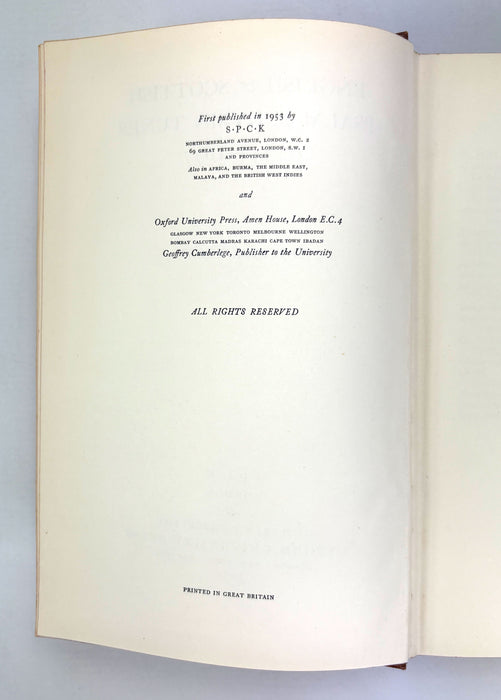 English & Scottish Psalm & Hymn Tunes c. 1543-1677, Maurice Frost, 1953