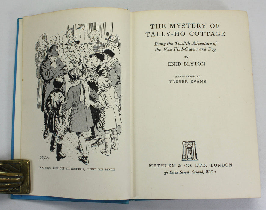 Enid Blyton first edition; The Mystery of Tally-Ho Cottage, 1954