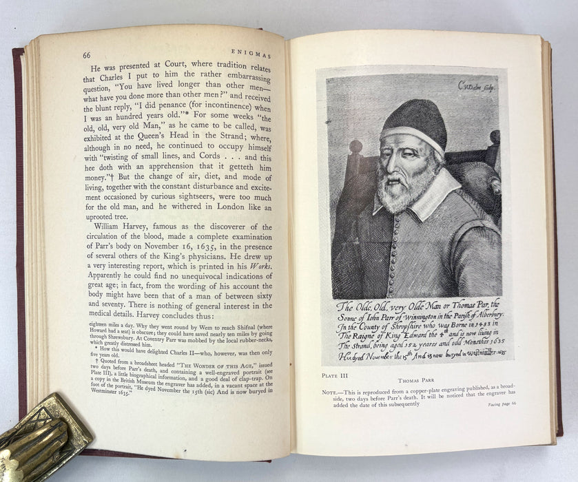Enigmas; Another Book of Unexplained Facts, by Rupert T. Gould. Published by Philip Allan, 1929.