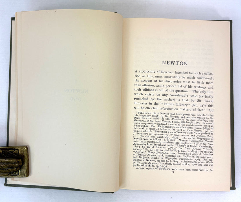 Essays on the Life and Work of Newton, by Augustus De Morgan, Open Court Publishing Company, 1914