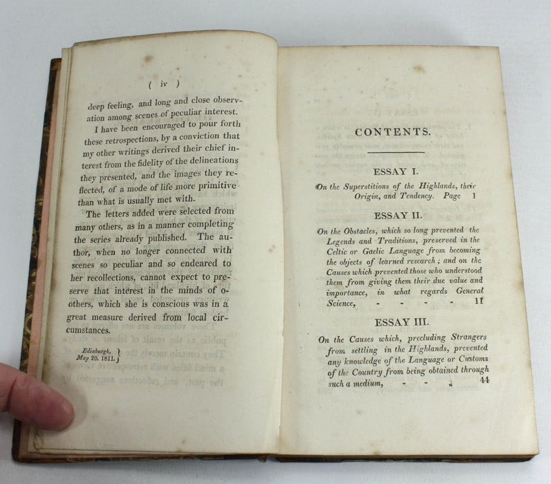 Essays on the Superstitions of the Highlanders of Scotland, 1811, 2 Volume set