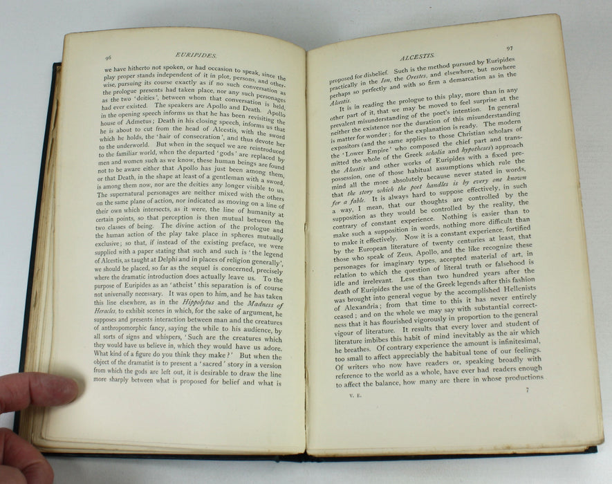 Euripides The Rationalist; A Study in the History of Art and Religion, A.W. Verrall, 1895