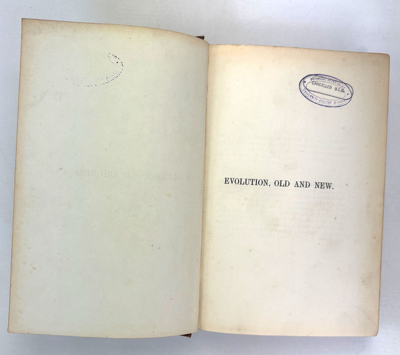 Evolution, Old and New; or, The Theories of Buffon, Dr. Erasmus Darwin, and Lamarck, As Compared with that of Mr. Charles Darwin, by Samuel Butler, 1879