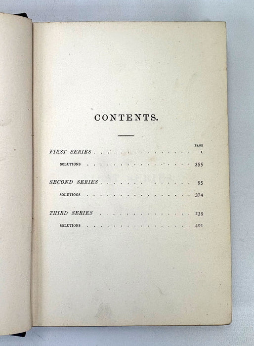 Excursions into Puzzledom; A Book of Charades, Acrostics, Enigmas, Conundrums, by the Late Tom Hood and His Sister, 1879