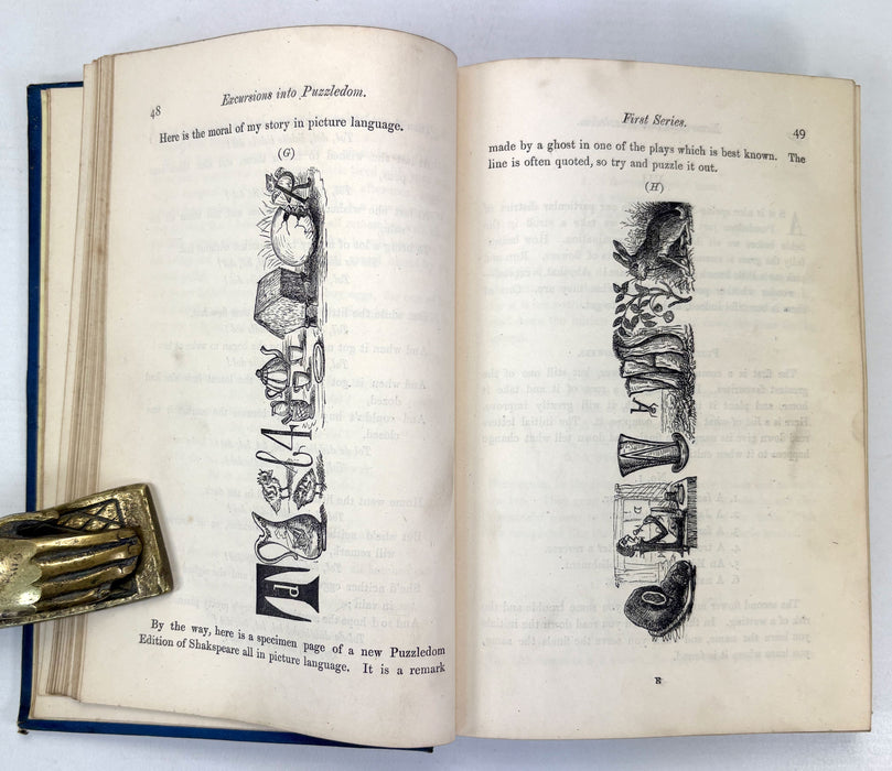 Excursions into Puzzledom; A Book of Charades, Acrostics, Enigmas, Conundrums, by the Late Tom Hood and His Sister, 1879