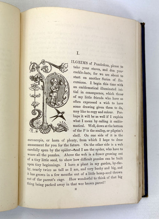 Excursions into Puzzledom; A Book of Charades, Acrostics, Enigmas, Conundrums, by the Late Tom Hood and His Sister, 1879