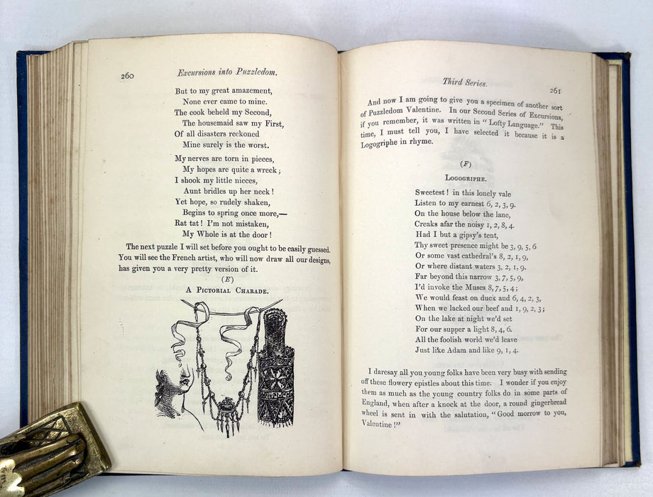 Excursions into Puzzledom; A Book of Charades, Acrostics, Enigmas, Conundrums, by the Late Tom Hood and His Sister, 1879