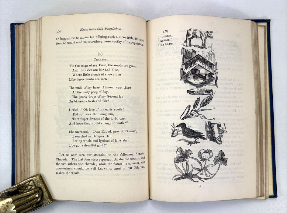Excursions into Puzzledom; A Book of Charades, Acrostics, Enigmas, Conundrums, by the Late Tom Hood and His Sister, 1879