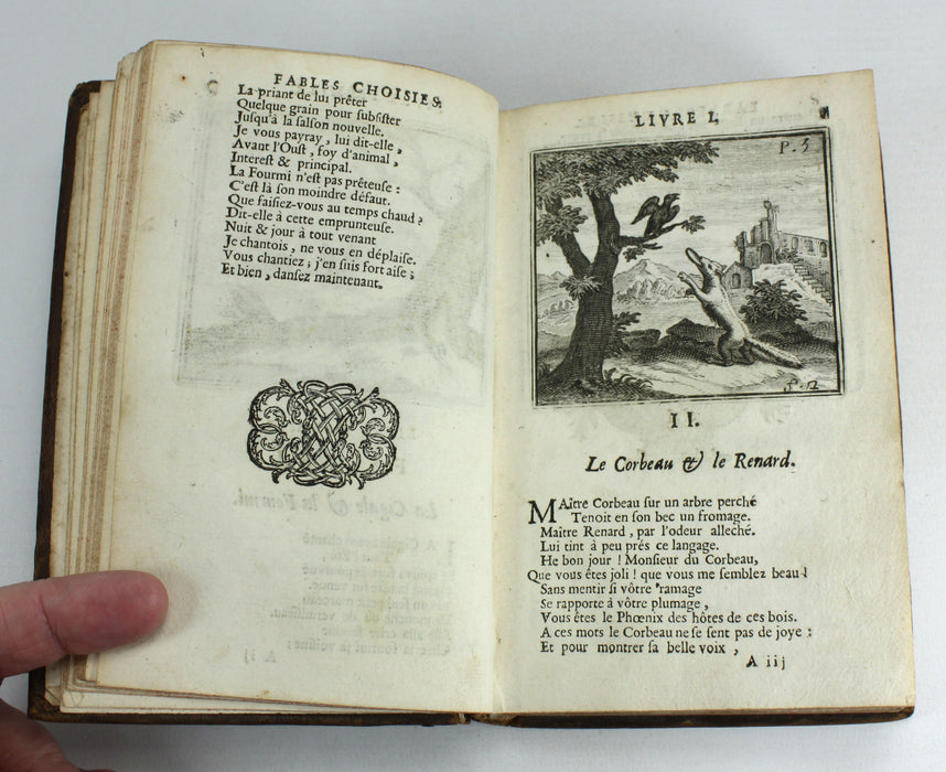 Fables Choisies Mises en Vers Par Monsieur De La Fontaine, 1698; 2 Volume Set