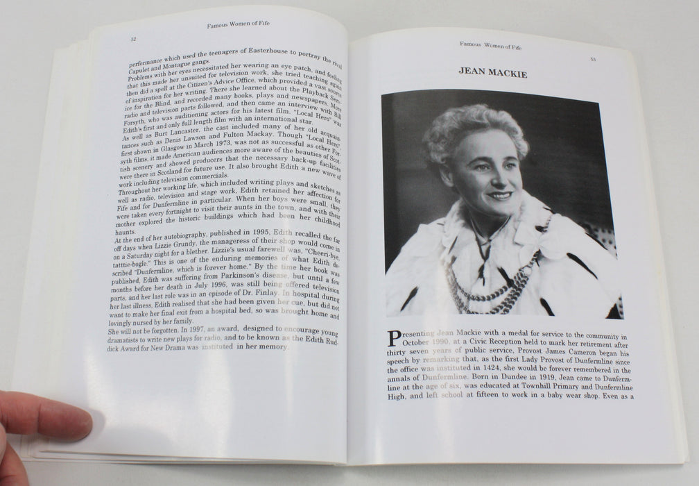 Famous Women of Fife, Lillian King, 1987