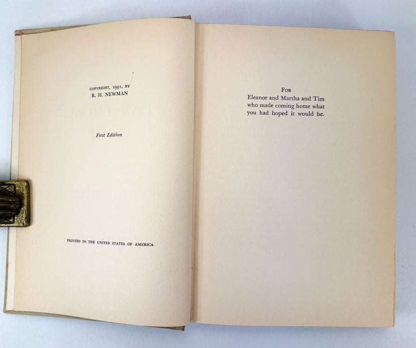 Far From Home, R.H. Newman, 1941 first edition, J.P. Lippincott Company