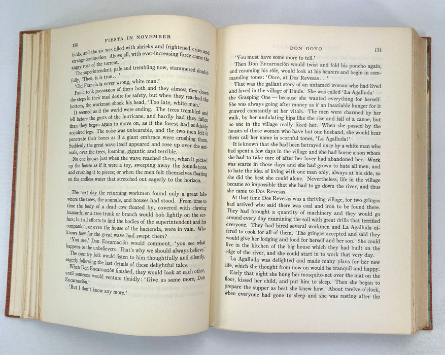 Fiesta in November; Stories from Latin America, edited by Angel Flores & Dudley Poore, Houghton Mifflin, 1942