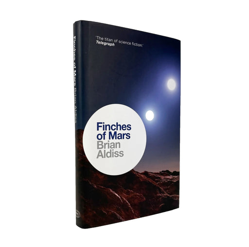 Book cover of 'Finches of Mars' by Brian Aldiss with a space-themed design.