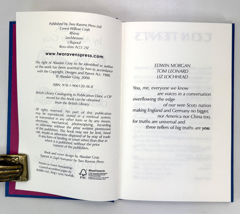Fleck; a Comedy in Verse Derived from Goethe's Tragedy of Faust by Alasdair Gray, Signed, numbered and dated by the author, Two Ravens Press, 2008