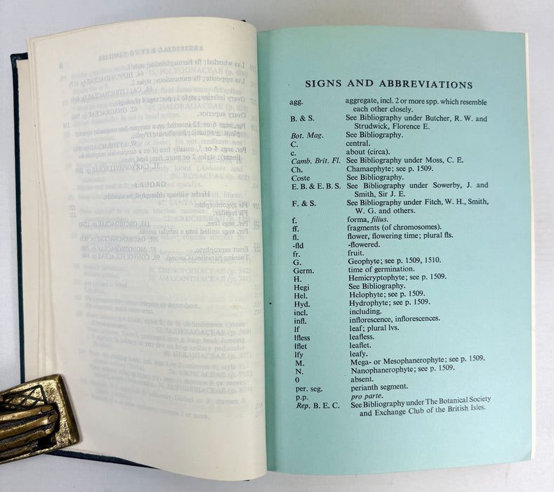 Flora of the British Isles, Clapham, Tutin & Warburg, Cambridge University Press, 1952