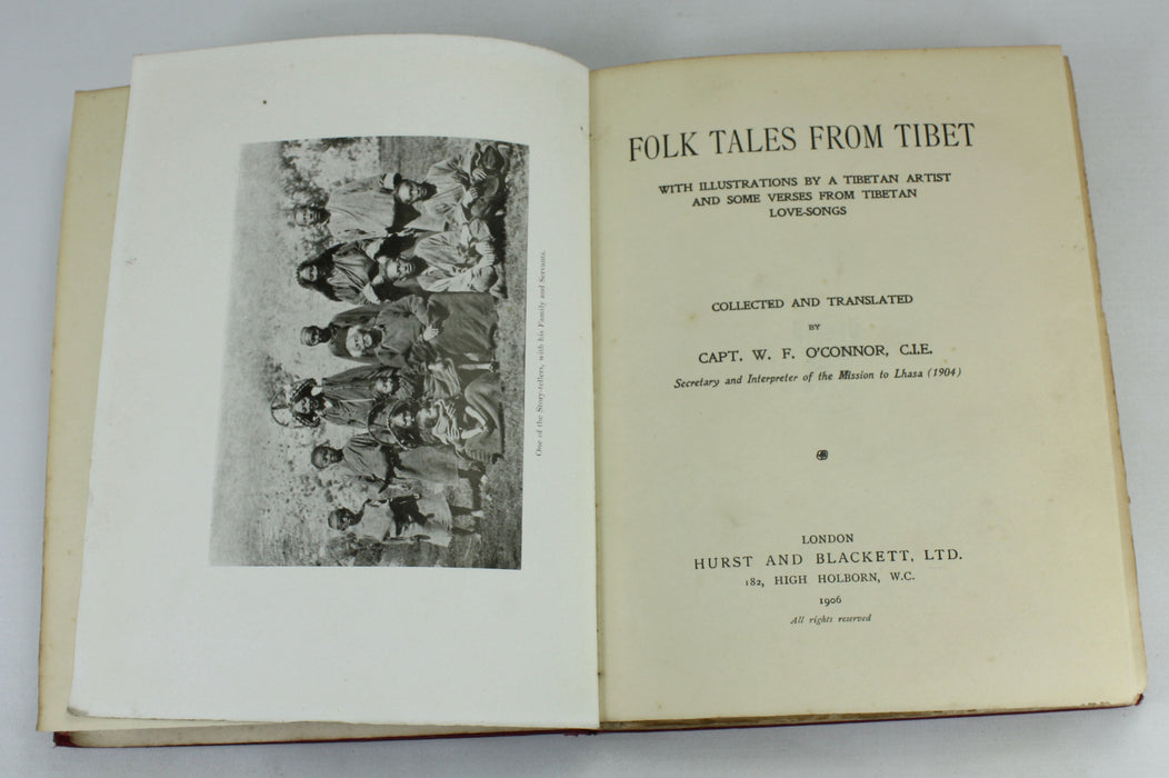 Folk Tales from Tibet, Capt. W.F. O'Connor, 1906