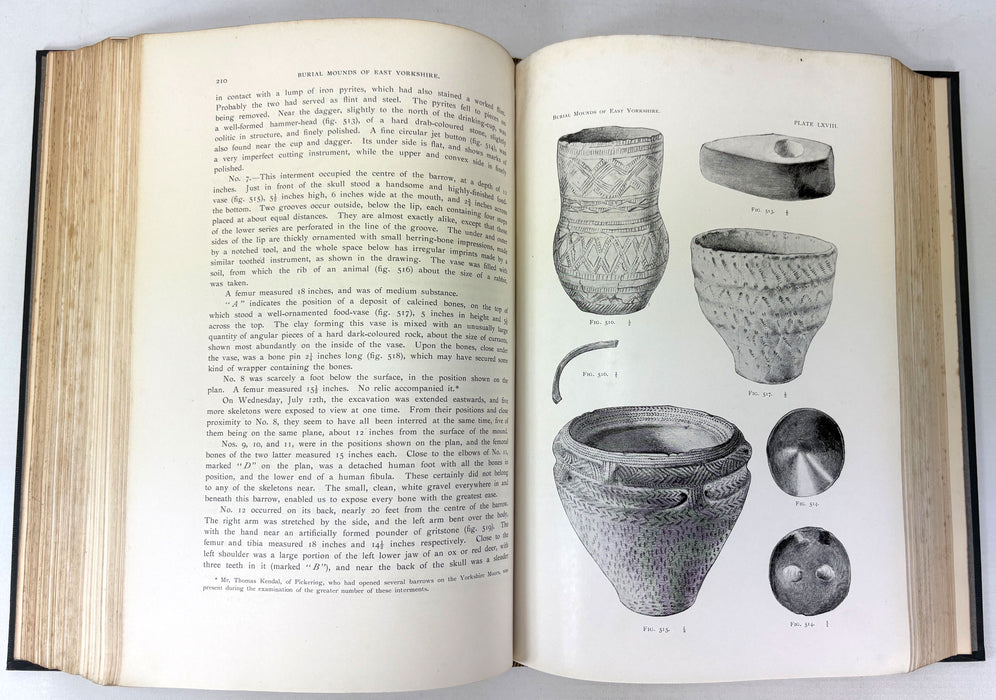 Forty Years' Researches in British and Saxon Burial Mounds of East Yorkshire, J.R. Mortimer, 1905