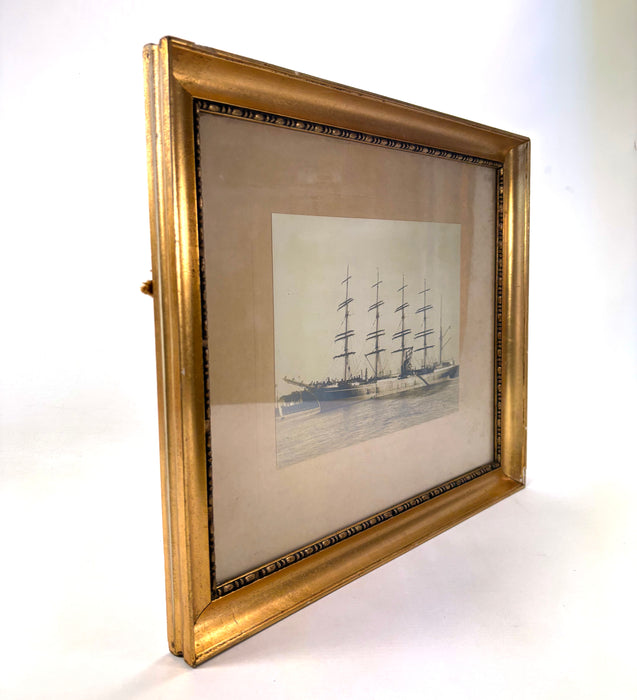 Framed albumen print photograph of the København by Marius Hoffgard of Copenhagen, 1920s