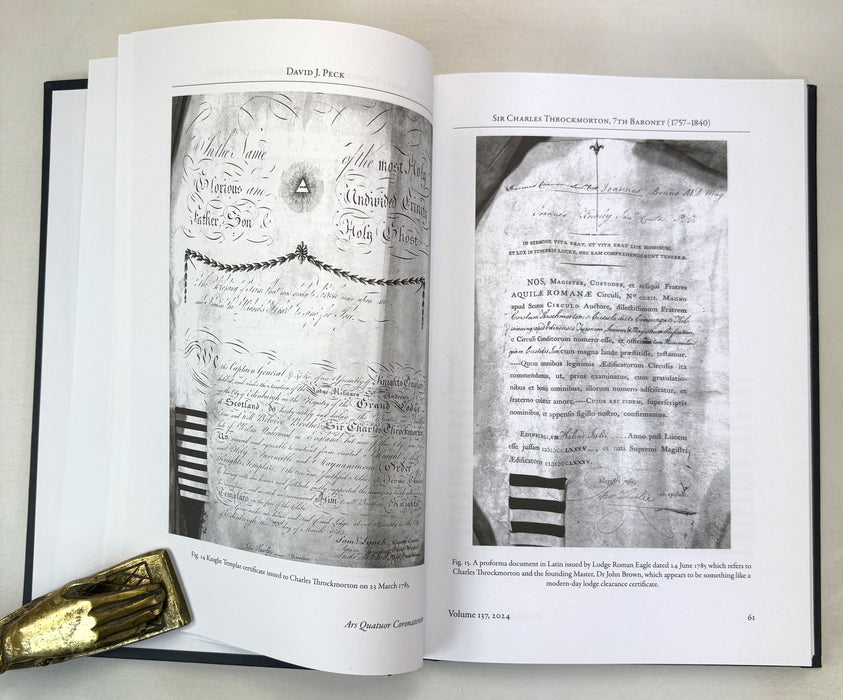 Freemasonry; Ars Quatuor Coronatorum; The Transactions of the Quatuor Coronati Lodge No. 2076, Volume 137, 2024. Edited by John Wade.