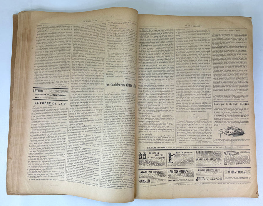 Gil Blas Illustré, Complete bound run of 53 issues for 1897 of this Art Nouveau / Belle Époque periodical