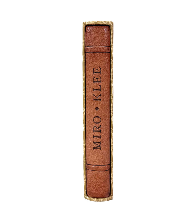 Glasgow School of Art Custom Leather Binding; Klee and Miró, 1966
