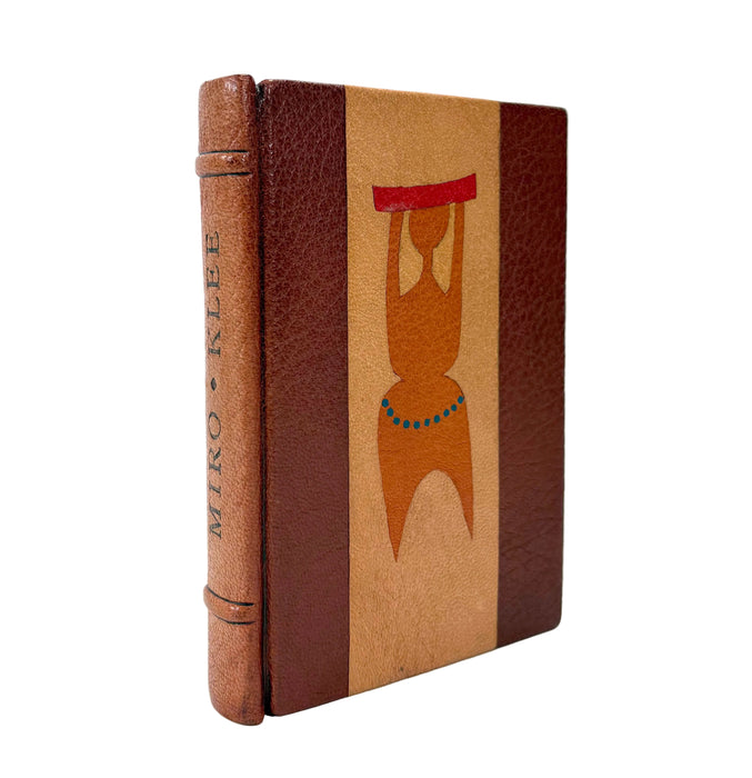 Glasgow School of Art Custom Leather Binding; Klee and Miró, 1966