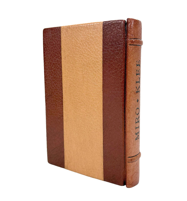 Glasgow School of Art Custom Leather Binding; Klee and Miró, 1966