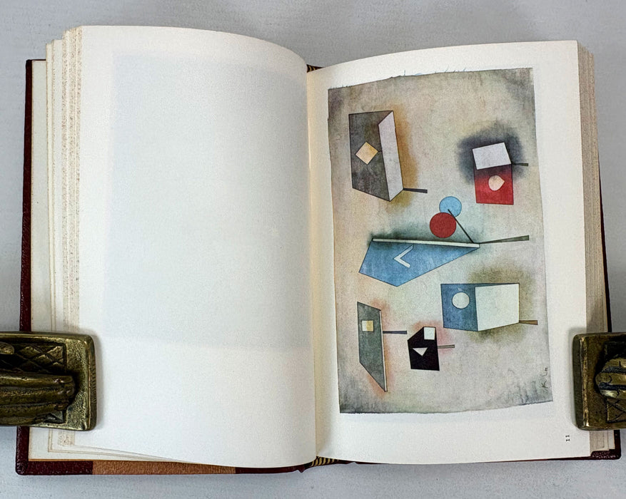 Glasgow School of Art Custom Leather Binding; Klee and Miró, 1966
