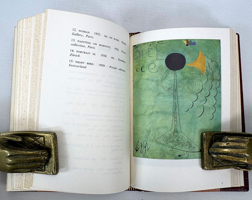 Glasgow School of Art Custom Leather Binding; Klee and Miró, 1966