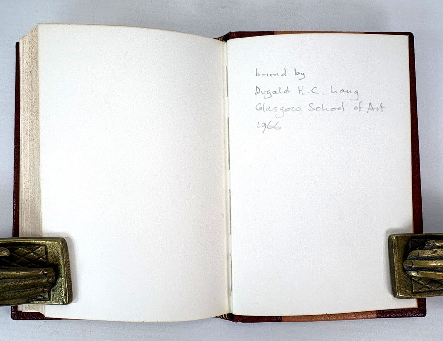 Glasgow School of Art Custom Leather Binding; Klee and Miró, 1966