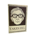 Book cover with a portrait of a man wearing glasses and text 'Takes Edwin Morgan' on a white background