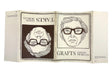 Open book with illustrations of a man's face and text 'Grafts Edwin Morgan' on a light blue background