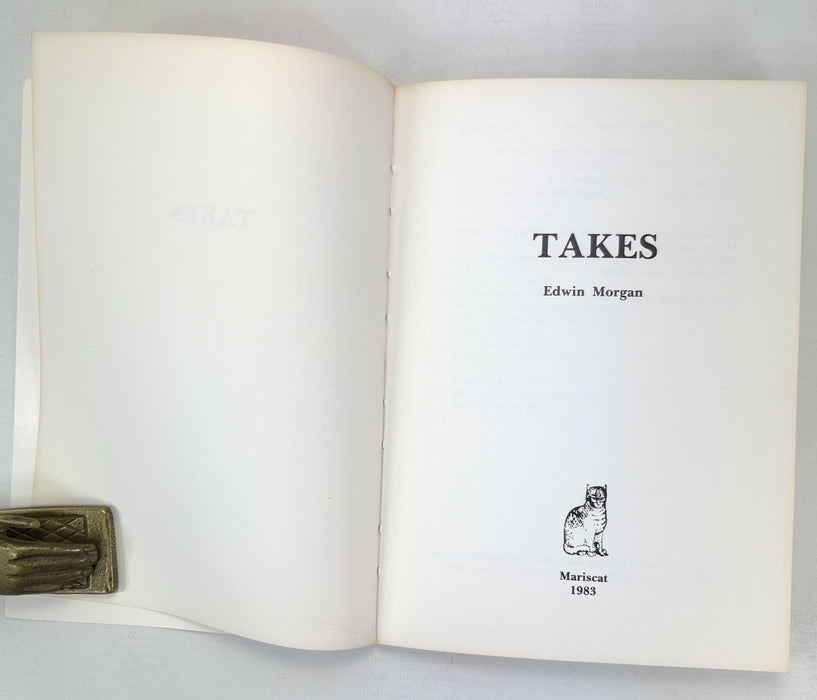 Grafts/Takes by Edwin Morgan, Covers designed by Alasdair Gray, Mariscat, 1983, Limited edition