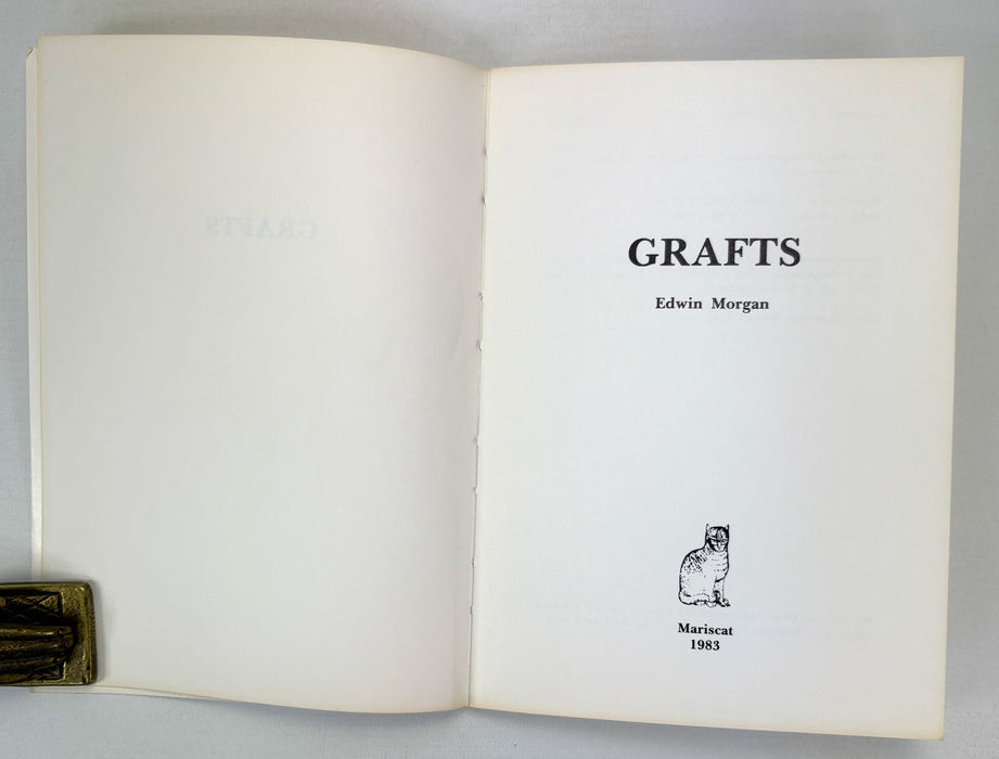 Grafts/Takes by Edwin Morgan, Covers designed by Alasdair Gray, Mariscat, 1983, Limited edition