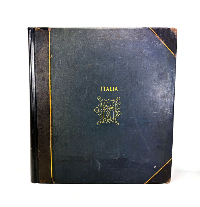 Grand Tour Photo Album c. 1880-1890, Italy, Large folio size with over 160 albumen prints