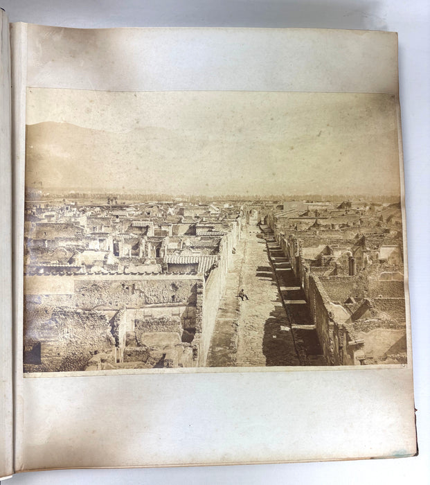 Grand Tour Photo Album c. 1880-1890, Italy, Large folio size with over 160 albumen prints