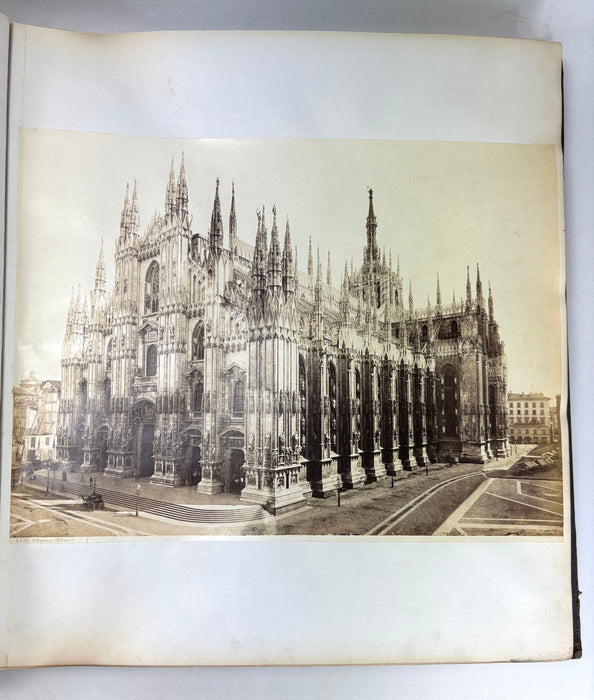 Grand Tour Photo Album c. 1880-1890, Italy, Large folio size with over 160 albumen prints
